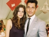 Dolce & Gabbana supermodel David Gandy enjoys the revelry with a friend
