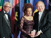 E. Nigel Harris, UWI chancellor and professor, Luminary Award recipient and former governor general Michaëlle Jean with gala patron G. Raymond Chang.