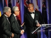 UWI chancellor Sir George Alleyne, UWI vice chancellor, professor E. Nigel Harris, and Luminary Award recipient Michael Lee-Chin.