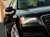 The menacing glare from the A8’s optional LED headlamps adds a welcomed element of aggression to its otherwise handsome design.