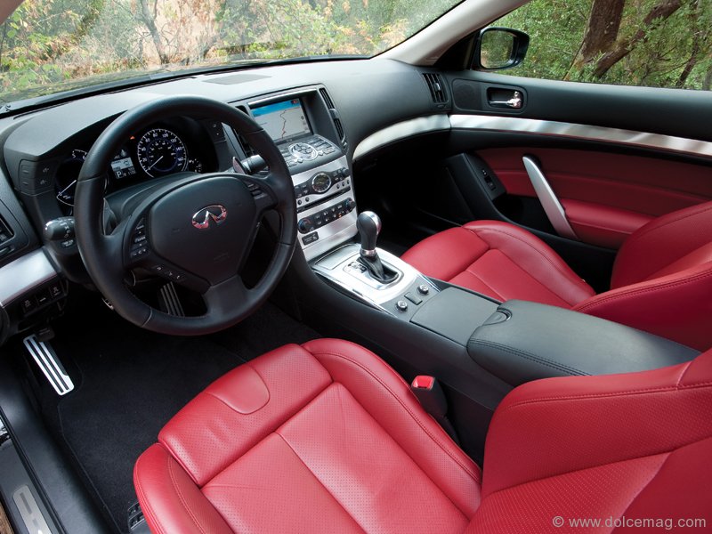 Infiniti G37 Coupe Red Interior