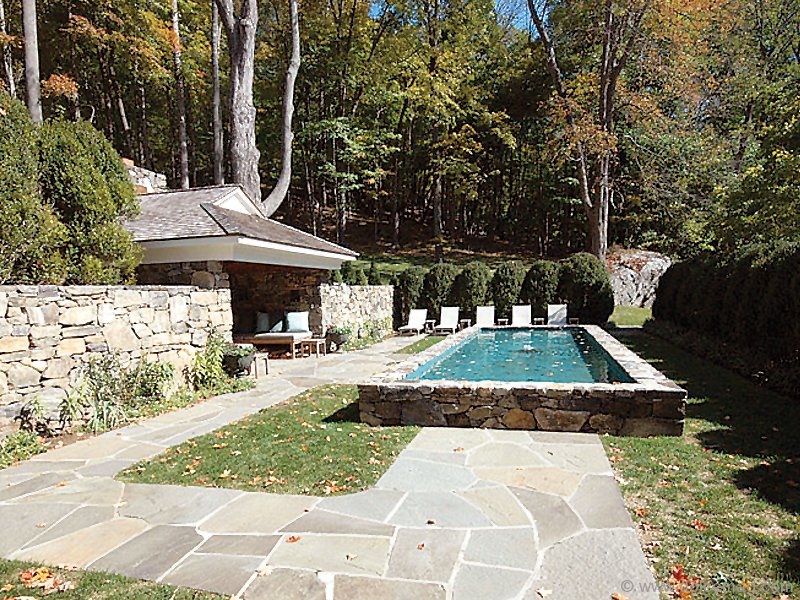 The Reflection Pool and outdoor fireplace heighten romantic evenings in the