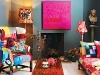 Abigail Ahern creates the unexpected, the edge, and the enchantment with splashes of candy colours and Alice-in-Wonderland qualities.
