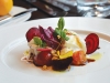 Burrata: Rich and creamy but still feels light. 