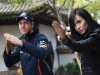 Representing Infiniti, Sebastian Vettel, current F1 double world champion, and Celina Jade practice the art of kung fu. 