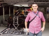 Sergio Sosa of Dolce Vita outside the Red Bull Racing garage in Shanghai for the 2012 Chinese Grand Prix. 
