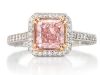 Guildhall's 0.29 Carat Radiant Cut Fancy Pink Argyle Diamond Ring