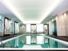 A serene ceiling complements the pool area in the Trump International Hotel and Tower Toronto. 