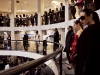 Max Mara sponsers event as guests peer down at the surprise fall fashion show