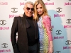 MOVES LIKE JAGGER: Model Georgia May Jagger poses with Roberto Cavalli, mastermind behind the wild and intricate Just  Cavalli line. 