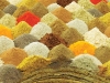 The scent of spices fills the air in a shop at the Souk Waqif