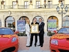Red Travel CEO Andrea Levy accepts the International Star Diamond Award in 2005 from The American Academy of Hospitality Services.