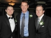 Adam Lind (left fielder for Toronto Blue Jays), Bobby Smith (former NHL great) and Jeremy Accardo (Blue Jays)