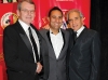 Co-chairs Rick Muller and Fred Levy with comedian and evening host Russell Peters (centre). 