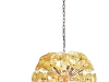 lass and bronze give this floral fixture a feminine contemporary edge. This light will illuminate a room even when it’s switched off.
