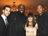 Jose Calderon (Toronto Raptors), Reggie Evans (Toronto Raptors), Natasha Borota, co-founder of The Michael “Pinball” Clemons Foundation, Antoine Wright (Toronto Raptors).