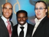 Ferris Rafauli, president and founder of Grandeur Custom Homes Inc., Michael “Pinball” Clemons, Jim Williams, president and CEO of Williams Telecommunications Corp. 