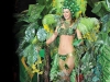 Elaborate Brazilian costumes adorn entertaining dancers.