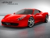 Shaped for high speed aerodynamic efficiency, the 458 Italia excites with surface details like the front grille intake and side air intakes designed to direct air to the coolant radiators.