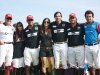 Justin Fogarty, left, with his team at a polo match in Madrid. 