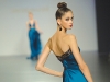 The cold shoulder turns sultry in this silk Javier Larrainzar gown, which touches to the ground in 1920s glamour. 